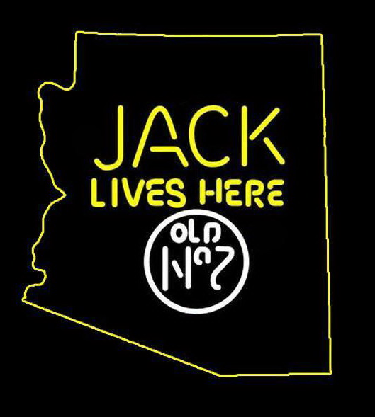 Jack Lives Here Arizona Neon Sign